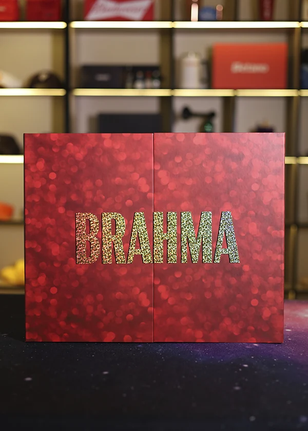 Caixa de presente personalizada para a Brahma